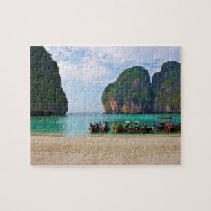 Maya Bay, Koh Phi Phi Thailand Jigsaw Puzzle