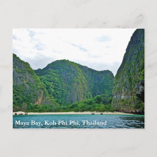 Maya Bay Koh Phi Phi Thailand Postcard