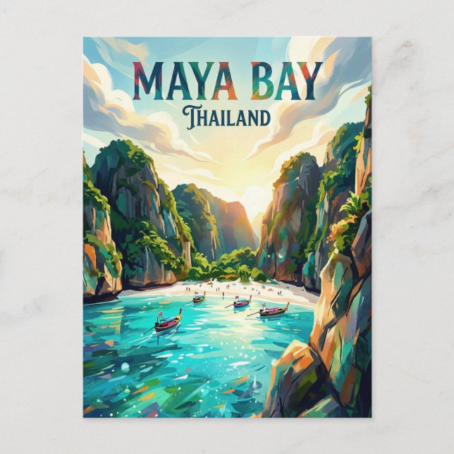 Maya Bay Thailand Postcard (Front)
