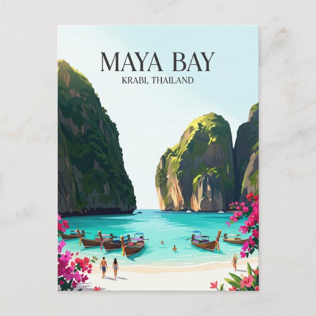 Maya Bay Thailand Postcard (Front)
