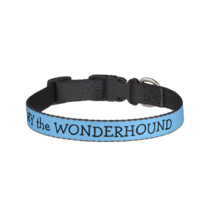 Maya Blue Dog Collar Personalized