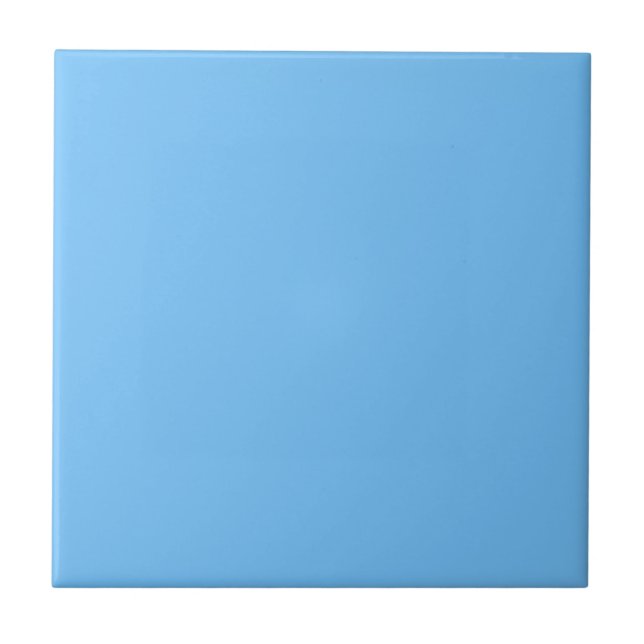 Maya Blue Solid Color Ceramic Tile (Front)