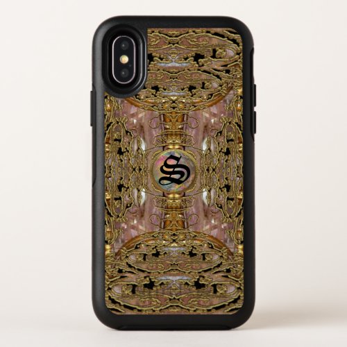 Maya Court Romantic Monogram Protection OtterBox Symmetry iPhone XS Case
