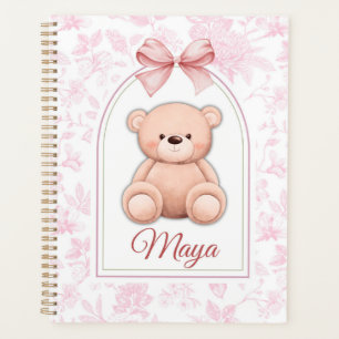 Maya Custom Pink Teddy Bear Nursery Design Planner