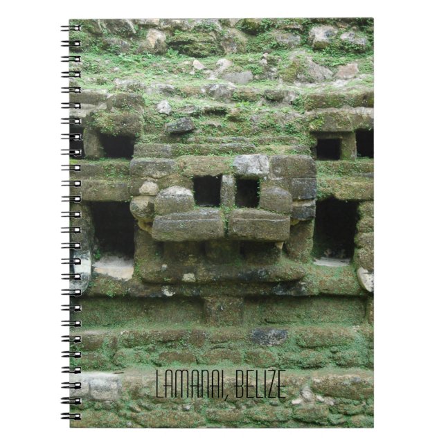Maya Jaguar Temple Lamanai Belize Travel Journal (Front)
