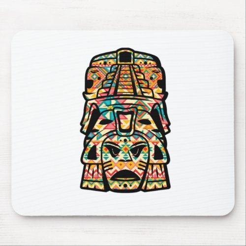 Maya Mask Inca Civilization Aztec Culture Gift Mouse Pad