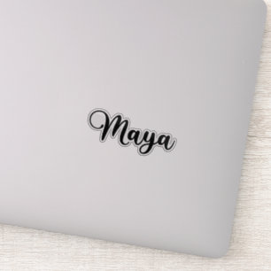 Maya Name - Handwritten Calligraphy Sticker