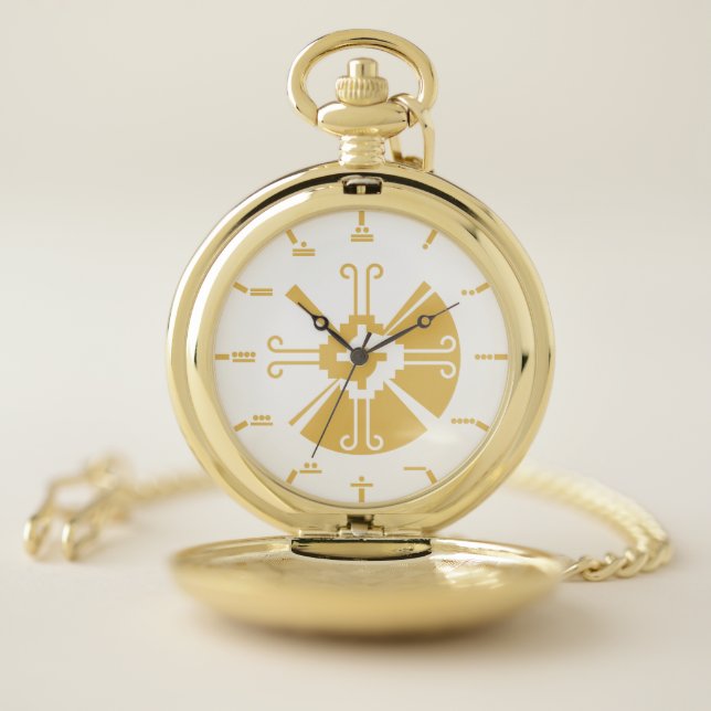 Maya numerals - Hunab Ku Pocket Watch (Inside)