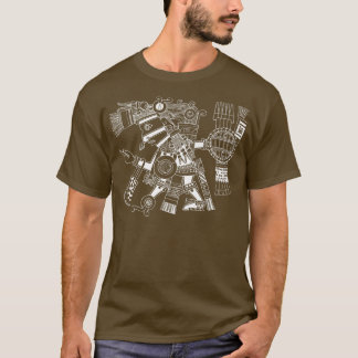 Maya patron deity Tezcatlipoca warrior Aztec India T-Shirt