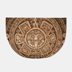 Maya Tribal Pagan: Ornamental Texture Doormat