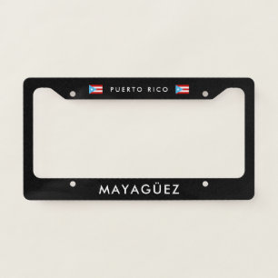 Mayaguez PR License Plate Frame Boricua Pride Car