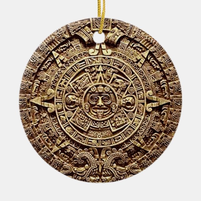 mayan 2012 ceramic ornament (Front)