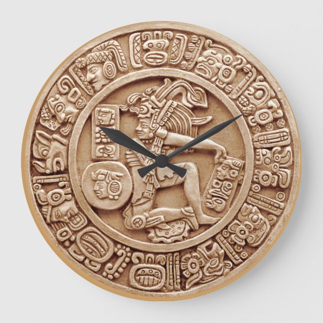 Mayan Agricultural Calendar Large Clock (Front)