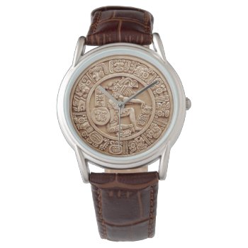 Mayan Agricultural Calendar Watch by tempera70 at Zazzle