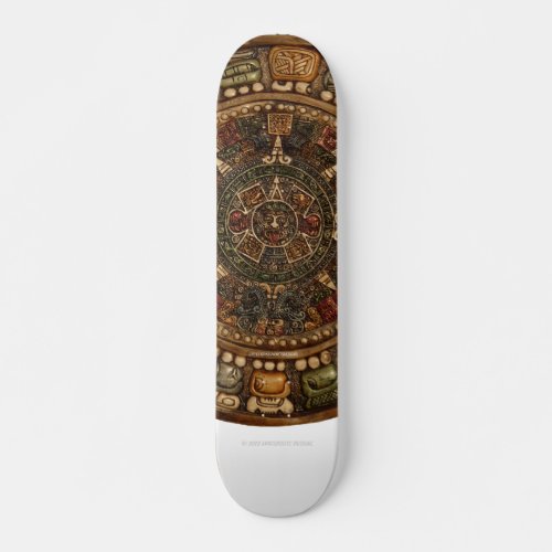 Mayan and Aztec Calendar by Grassrootsdesigns4u Skateboard