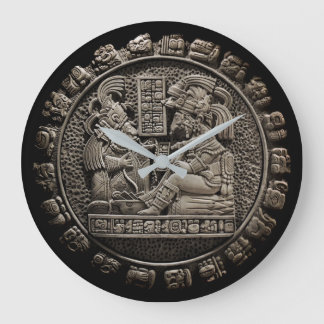 Mayan Art Large Clock