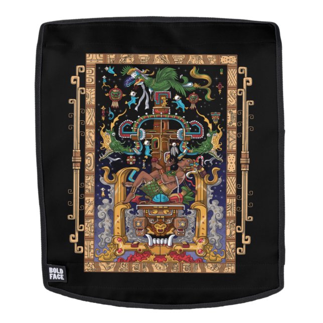 Mayan Astronaut King Pakal Backpack (Removable Face)