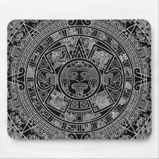 Mayan Aztec Calendar (black) 12.21.2012 Mouse Pad