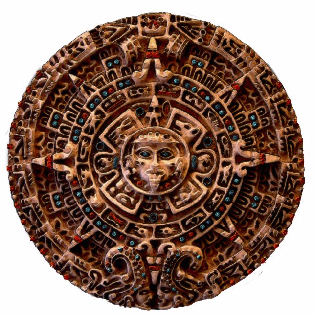 MAYAN AZTEC Mexican History Sun (sculpted) Magnet (Front)