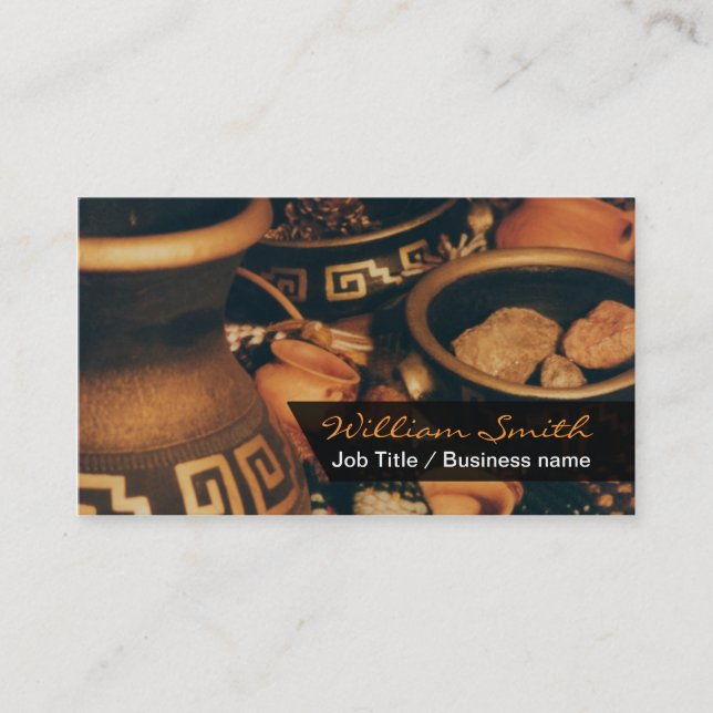 Mayan/Aztec Style Business card (Front)