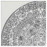 Mayan Aztec Sun Calender on ANY CUSTOM COLOR Fabric