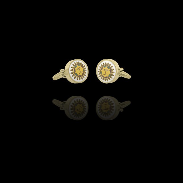Mayan Aztec Sun Motif Cufflinks (Creator Uploaded)