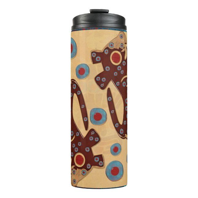 Mayan Baby Jaguar Thermal Tumbler (Front)