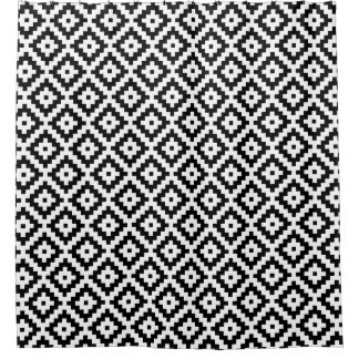 Curtains Ideas black and white patterned curtains : Black And White Diamond Pattern Shower Curtains | Zazzle