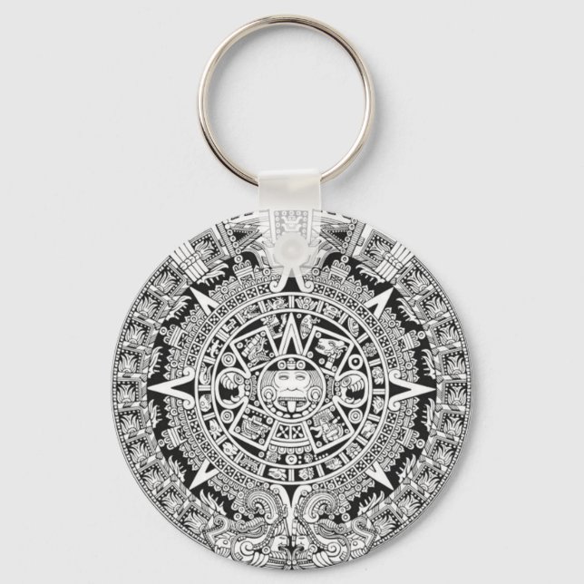 Mayan Calendar 12.21.2012 Aztec Keychain (Front)