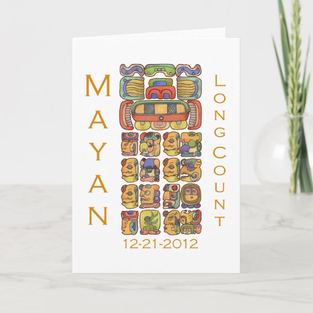 Mayan Calendar 12-21-2012 Card (Front)