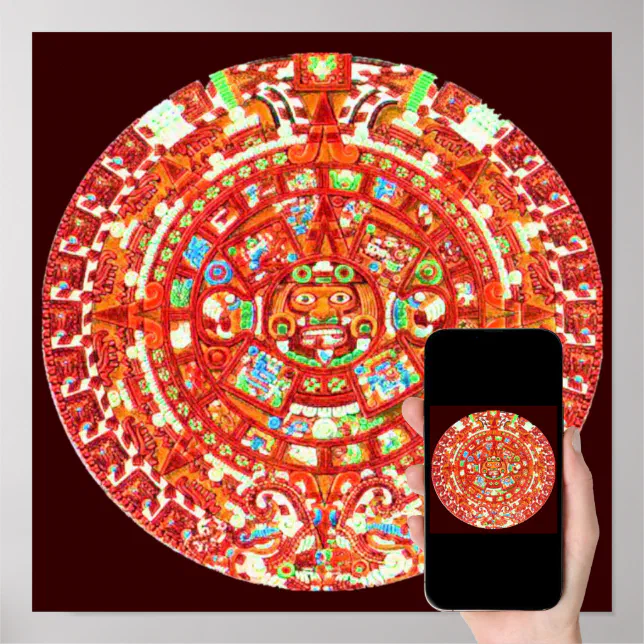 Mayan Calendar 2012 Design Poster Print Zazzle Mayan Calendar 2012 Design Poster Print Zazzle