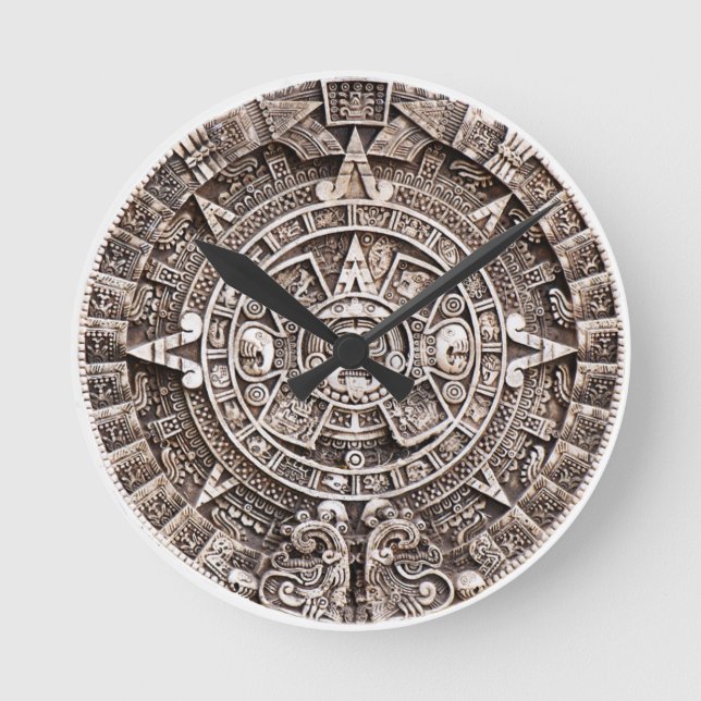 Mayan Calendar 2012 end of the world prophesy Round Clock (Front)