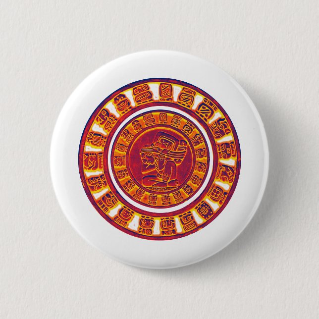 Mayan Calendar 2012 Pinback Button (Front)