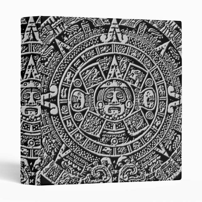 Mayan Calendar 3 Ring Binder (Front/Spine)