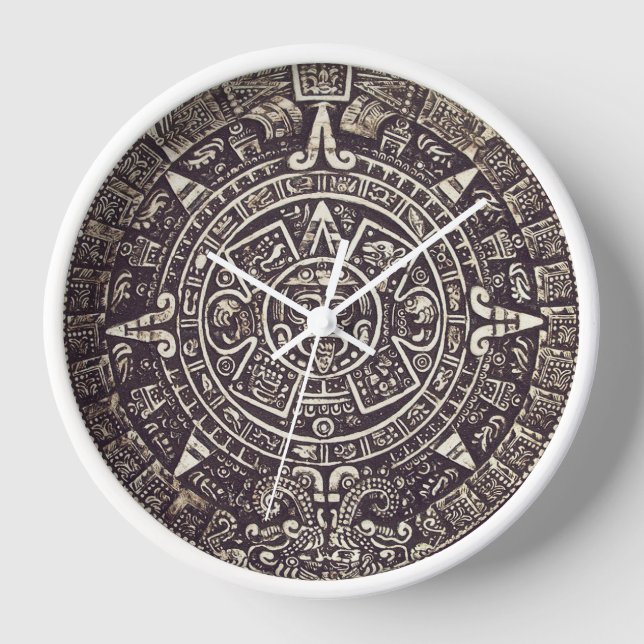 Mayan Calendar Art Clock (Front)