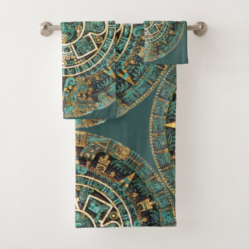 Mayan Calendar Bath Towel Set
