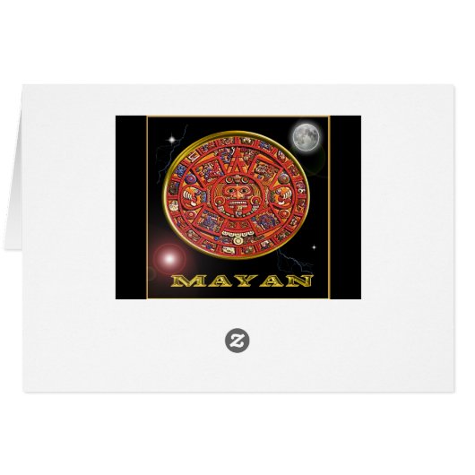 Mayan calendar cards (Back Horizontal)