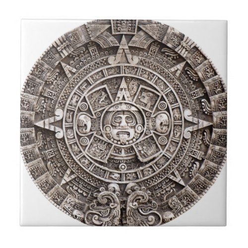 Mayan Calendar Ceramic Tile