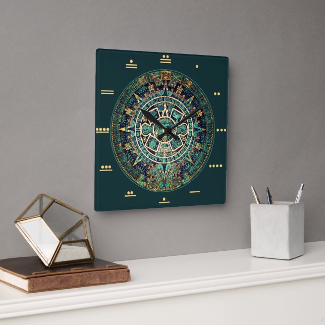 Mayan Calendar Clock with Mayan Numbers (Office)