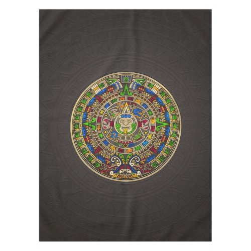 Mayan Calendar _ color Tablecloth