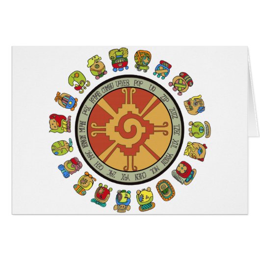Mayan Calendar Design Cards (Front Horizontal)