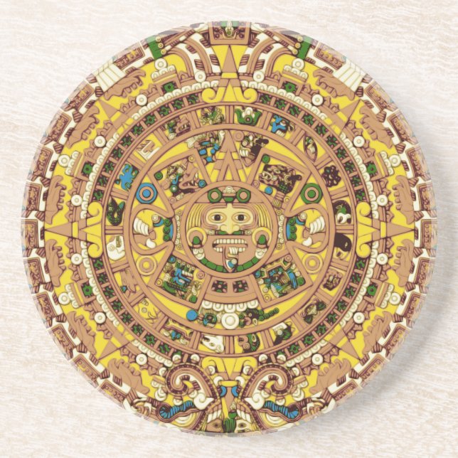 mayan calendar drink coaster (Front)