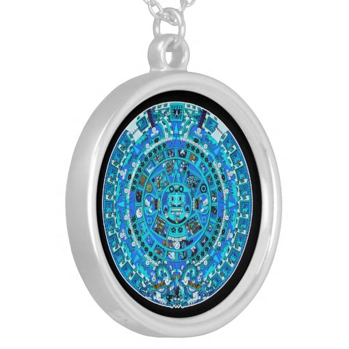 Mayan Calendar Ending In 2012 Silver Necklace Zazzle