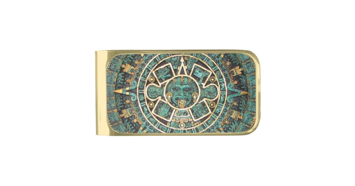 Mayan Calendar Gold Finish Money Clip Zazzle