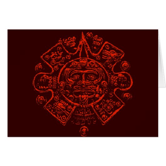 Mayan Calendar Image design Cards (Front Horizontal)
