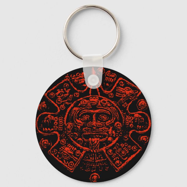 Mayan Calendar Image design Keychain (Front)
