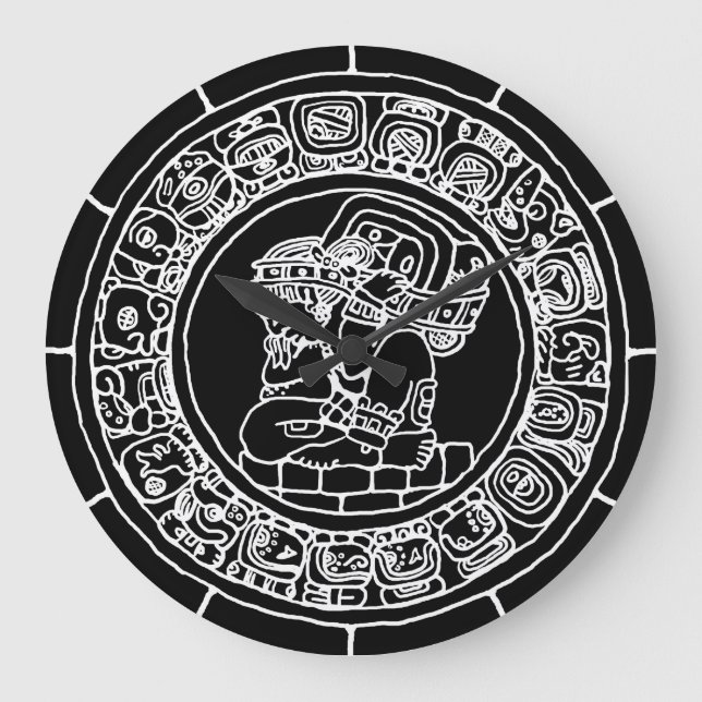 Mayan Calendar Large Clock (Front)