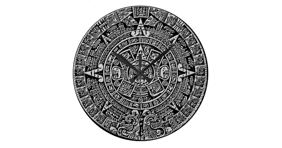 Mayan Calendar Large Clock