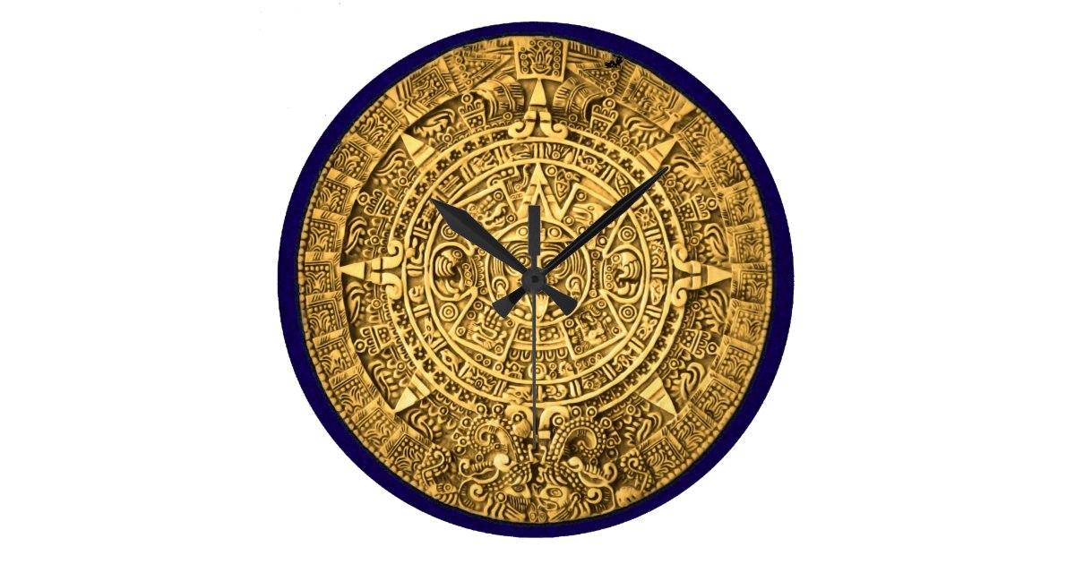 mayan calendar large clock Zazzle