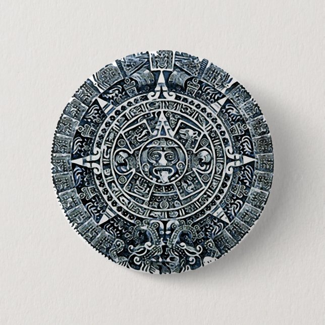 Mayan Calendar / Maya Kalender Button (Front)